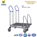 stainless steel cart with wheels Supermarket Cargo Tallying Cart